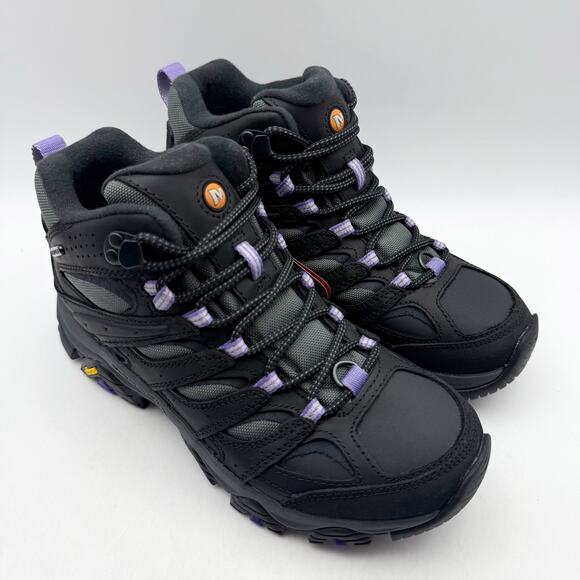 Merrell Womens Moab 3 Thermo Mid Winter Boot US 7 M Black Leather Waterproof NIB - Picture 6 of 13